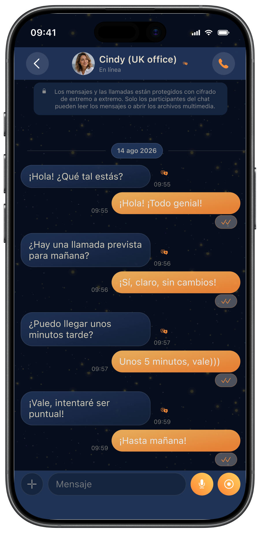 Traducción automática activada